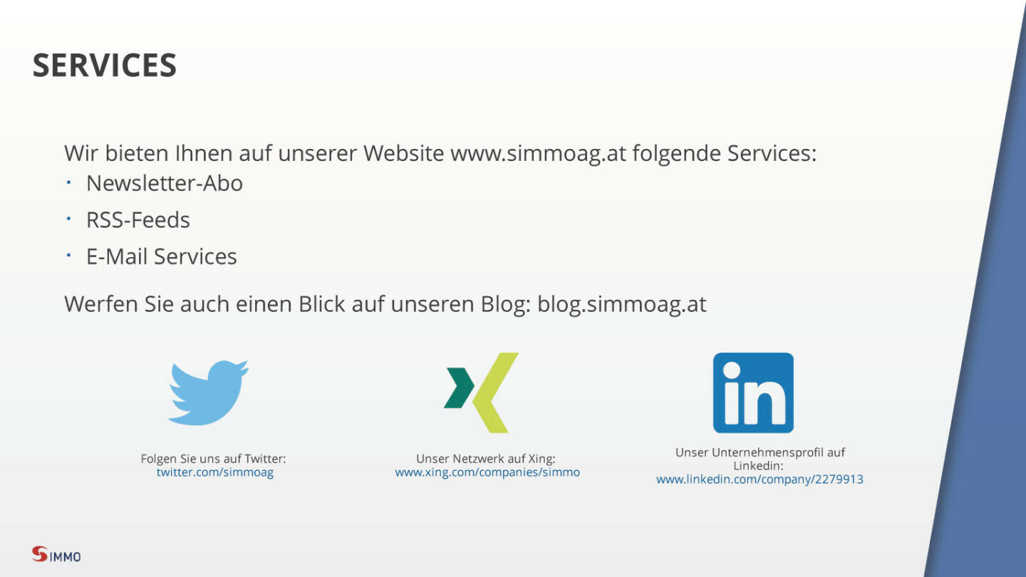 S Immo - Services