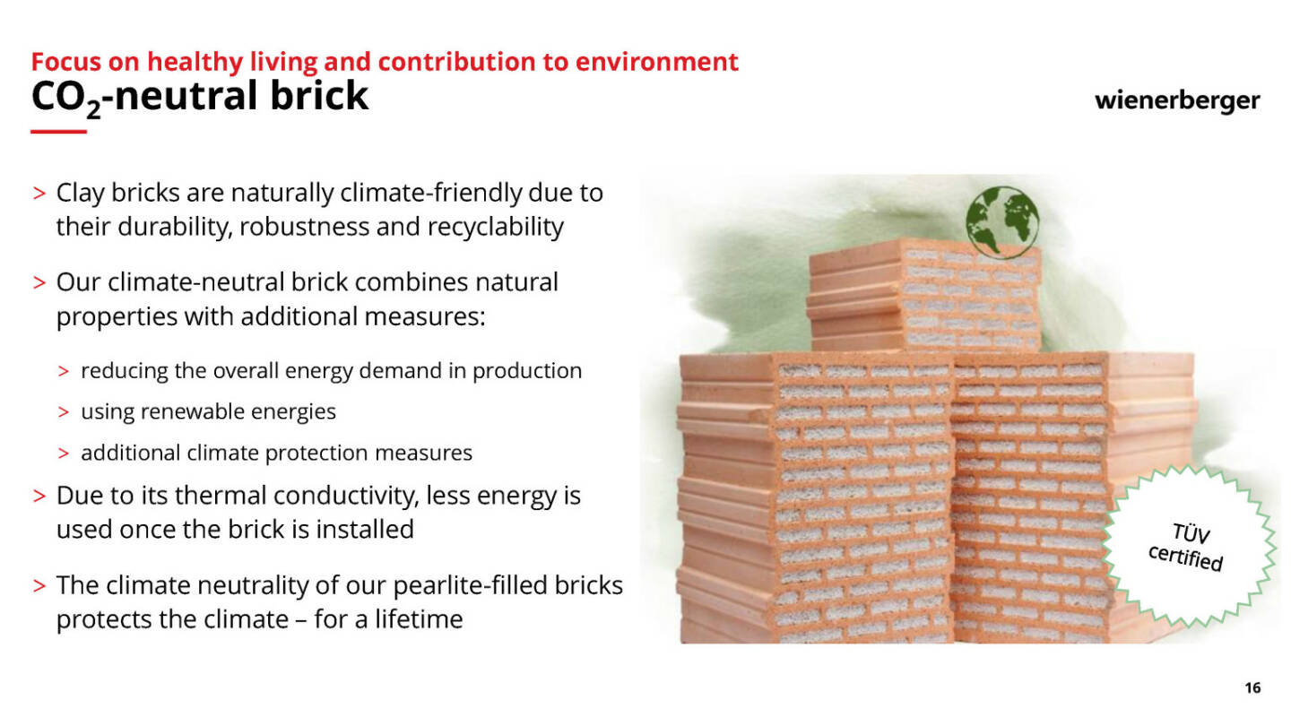 Wienerberger - CO2-neutral brick