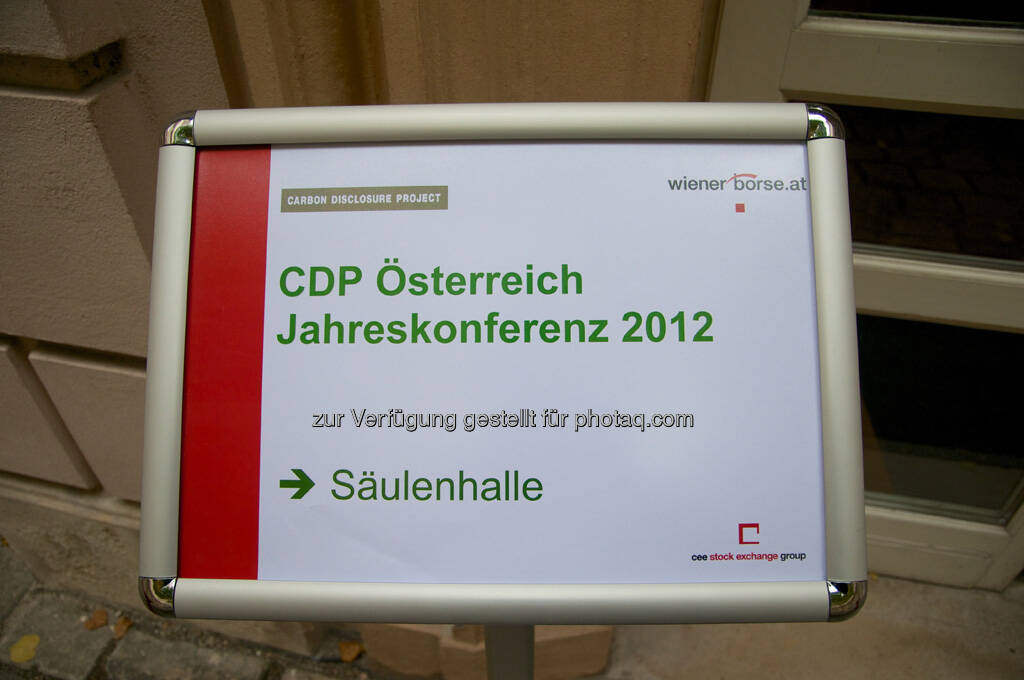 CDP Österreich Jahreskonferenz 2012, © Wiener Börse, Claus Beischlager (15.12.2012) 