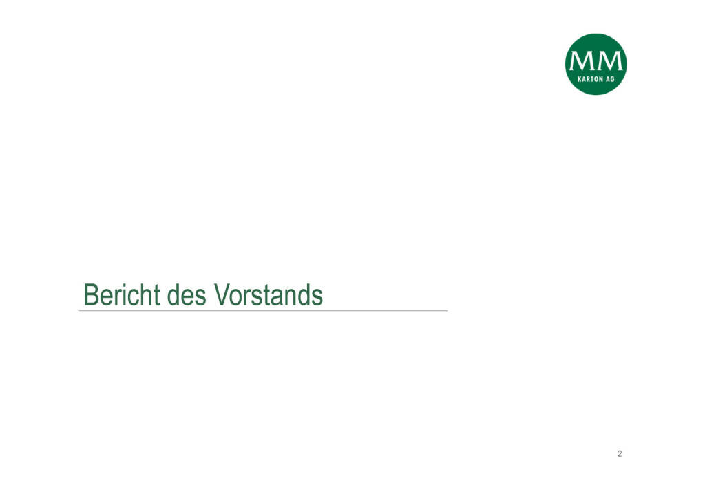 Mayr-Melnhof - Bericht des Vorstands (05.05.2020) 