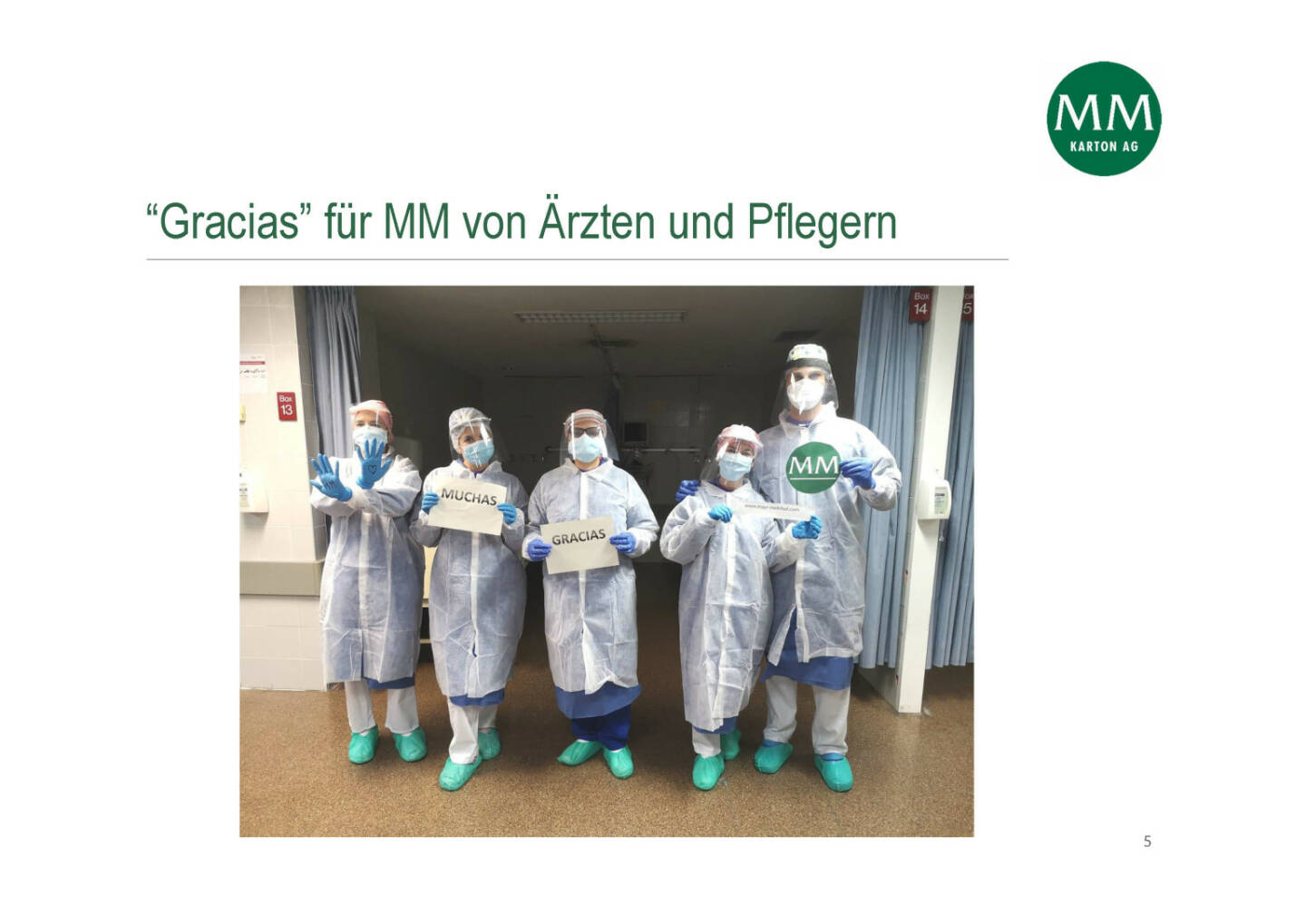 Mayr-Melnhof - “Gracias” für MM von Ärzten und Pflegern