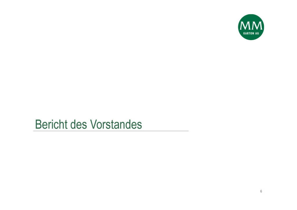 Mayr-Melnhof - Bericht des Vorstandes (05.05.2020) 