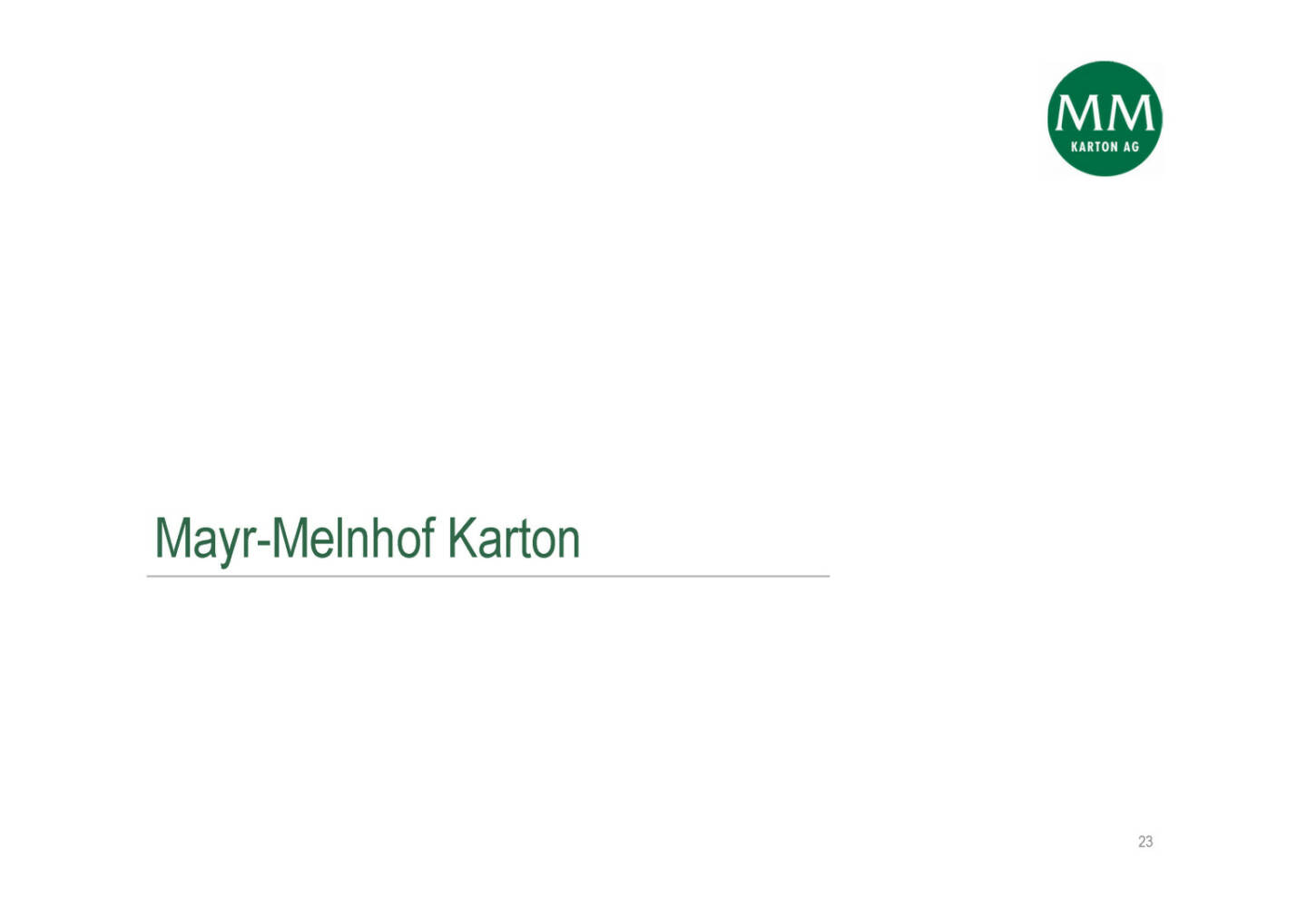 Mayr-Melnhof - Mayr-Melnhof Karton