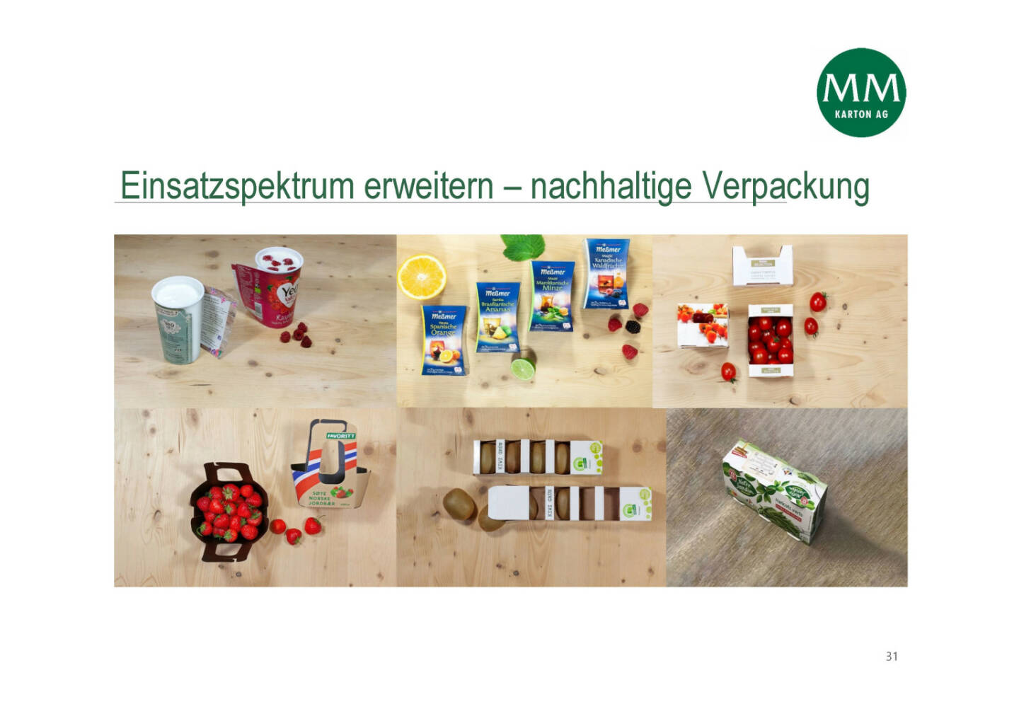 Mayr-Melnhof - Einsatzspektrum erweitern – nachhaltige Verpackung