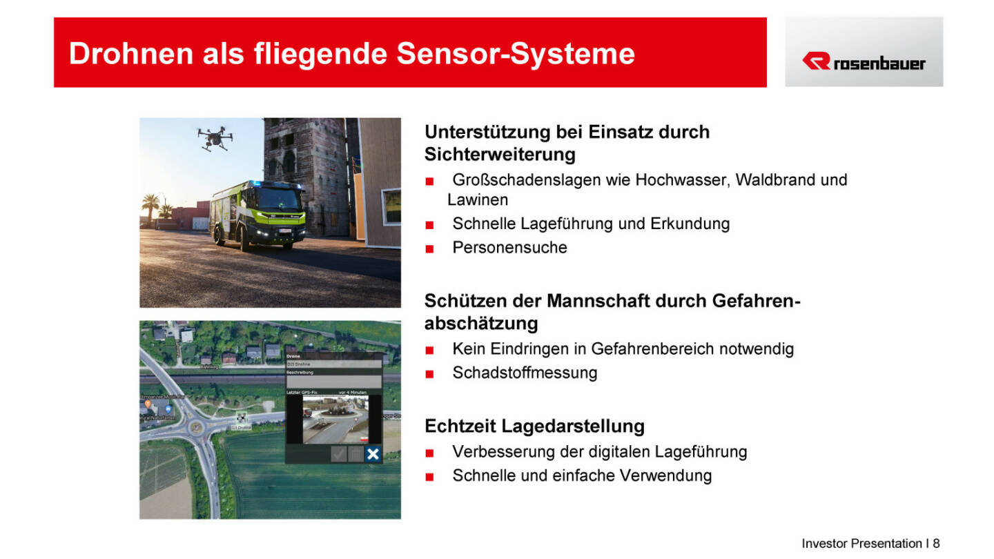 Rosenbauer - Drohnen als fliegende Sensor-Systeme