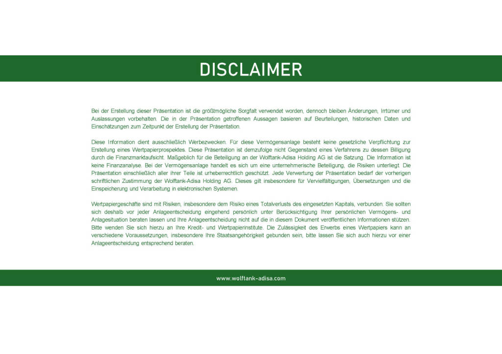 Wolftank - Disclaimer (17.05.2020) 