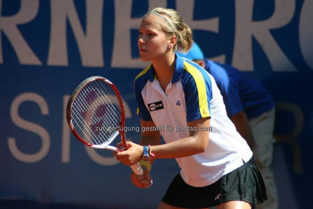 Viktorija Golubic beim Nürnberger Gastein Ladies, Tennis - mehr unter https://www.facebook.com/GasteinLadies (17.07.2013) 