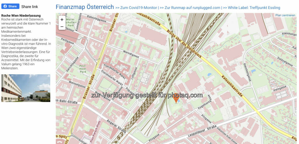 Roche Wien Niederlassung auf http://www.boerse-social.com/finanzmap (19.05.2020) 