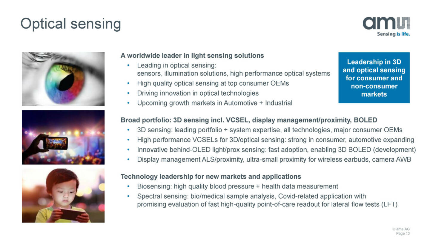 ams - Optical sensing