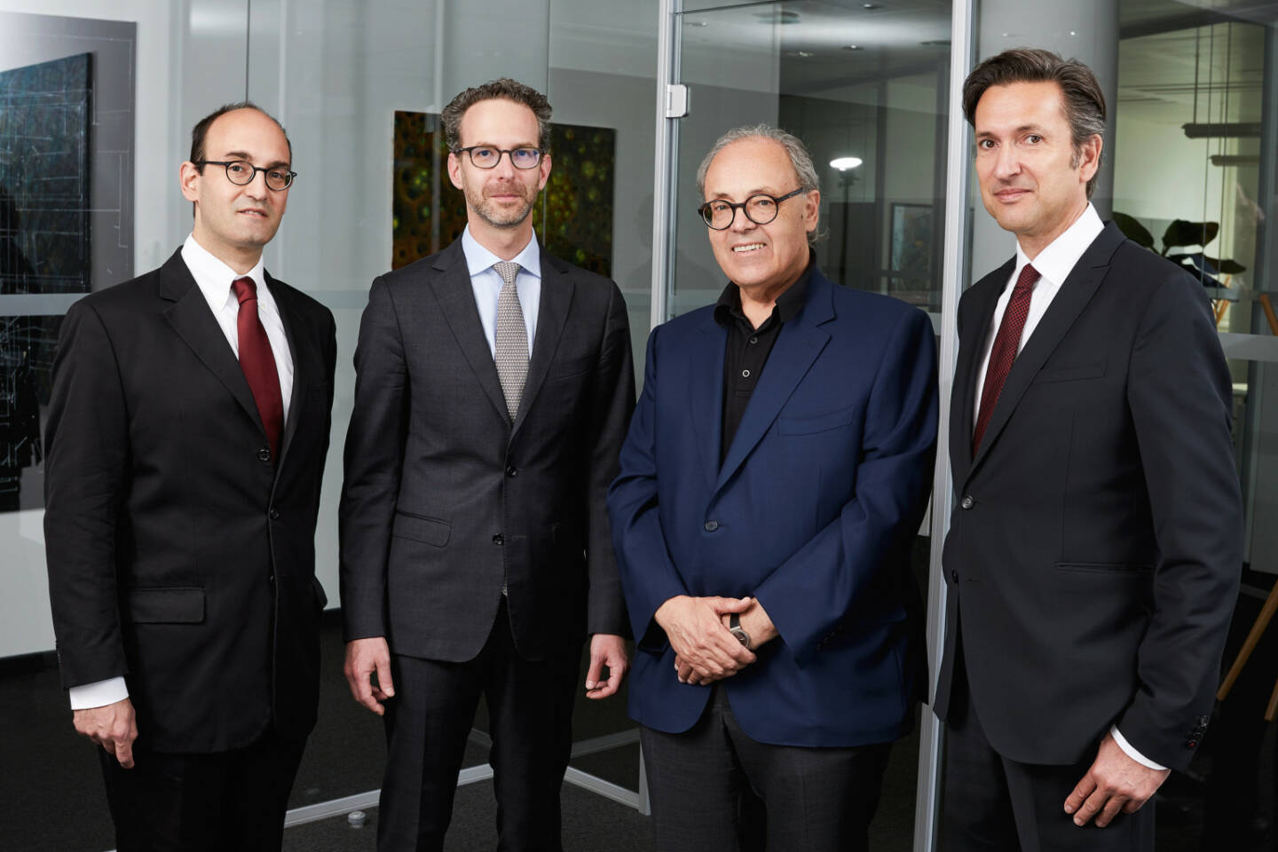 Warimpex-Vorstandsteam (v.li): Alexander Jurkowitsch, Daniel Folian, Franz Jurkowitsch, Florian Petrowsky; Credit: Warimpex
