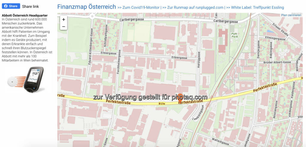 Abbott Österreich Headquarter auf http://www.boerse-social.com/finanzmap  (28.05.2020) 