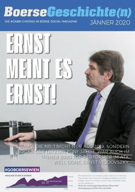 Börsegeschichte(n) Jänner 2020 - Ernst meint es ernst! S Immo (02.06.2020) 