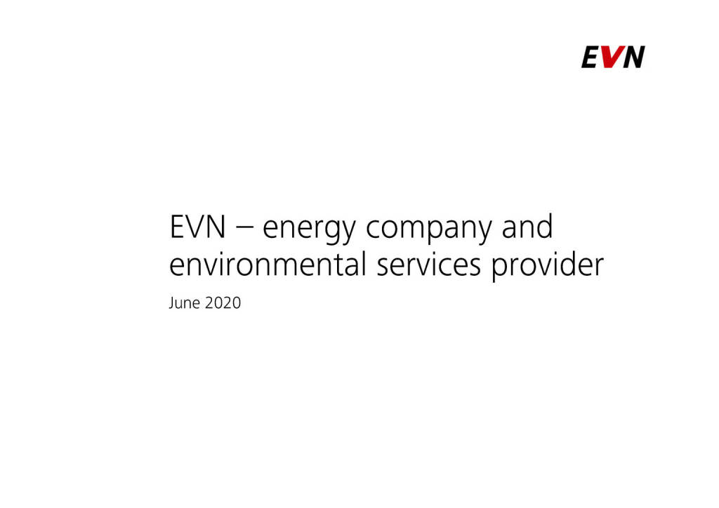 EVN - energy company and environmental services provider (04.06.2020) 