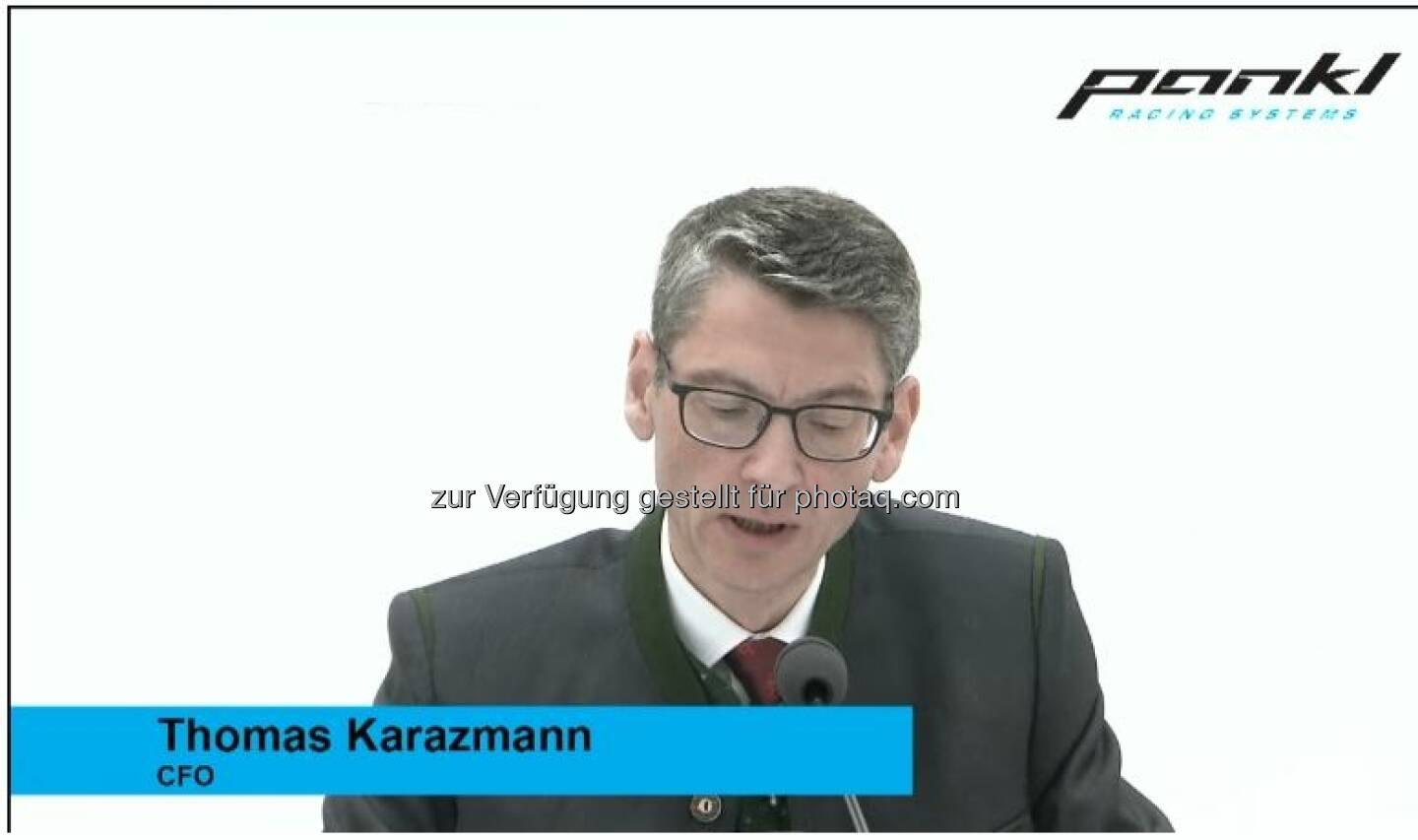 CFO Thomas Karazmann, Pankl-HV 12.6.2020