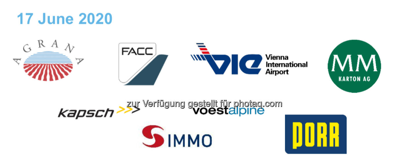 AGRANA Beteiligungs AG FACC AGFlughafen Wien AG Kapsch TrafficCom AG Mayr-Melnhof Karton AG PORR AG S IMMO AG Voestalpine AG 