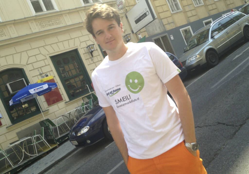 Twinni App Smeil! Maximilian Nimmervoll, Tailored Apps, mehr unter http://finanzmarktfoto.at/page/index/582 (Shirt in der bet-at-home.com-Edition) (19.07.2013) 