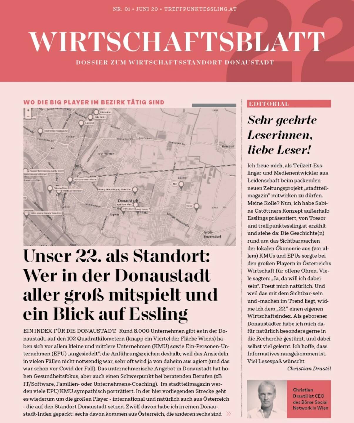 Wirtschaftsblatt Donaustadt, Cover