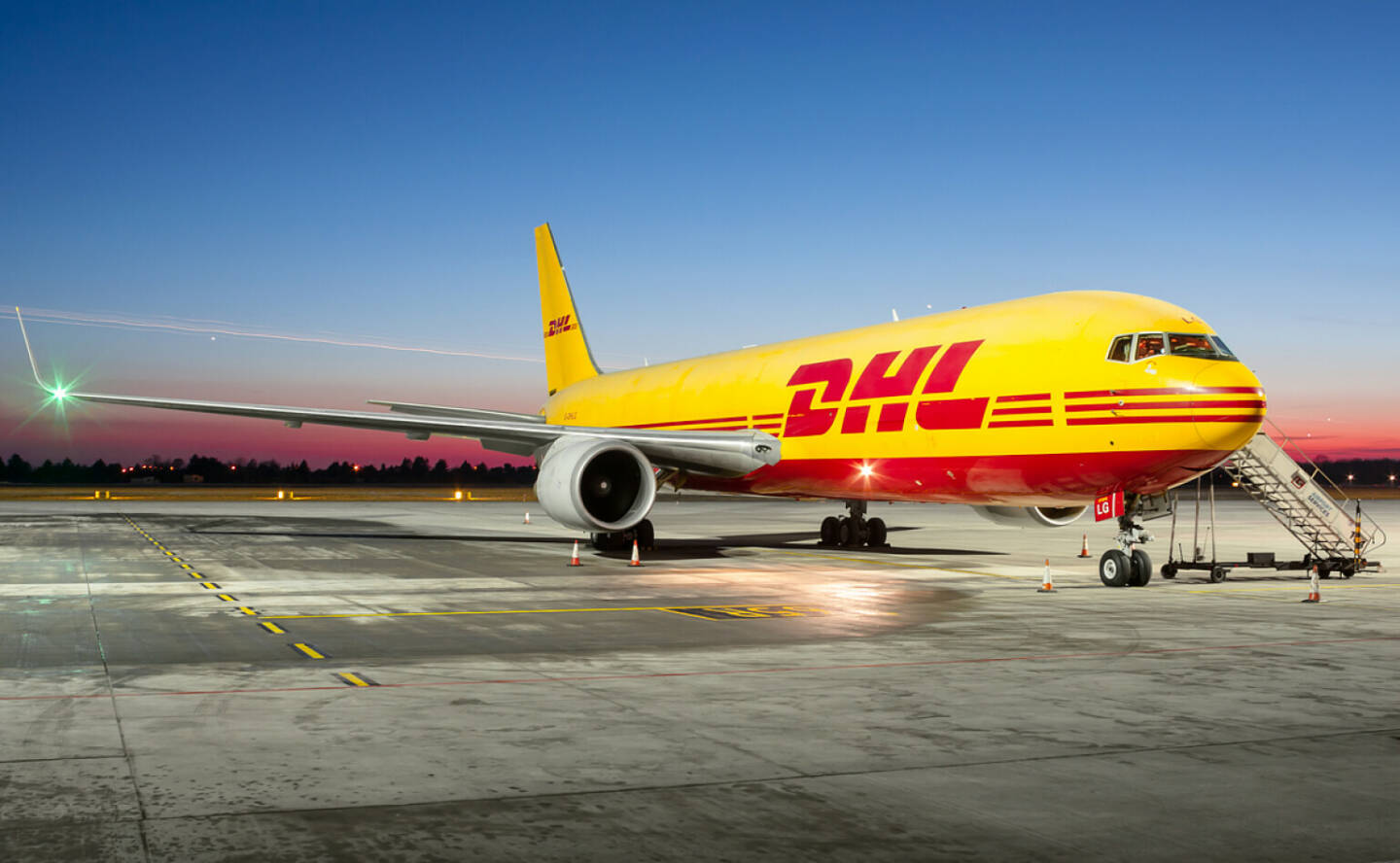DHL Express wird vier 767-300 Boeing Converted Frachter (BCF) einsetzen, um die Flotte mit kosteneffizienten und zuverlässigen Frachtflugzeugen zu erweitern. Credit: DHL