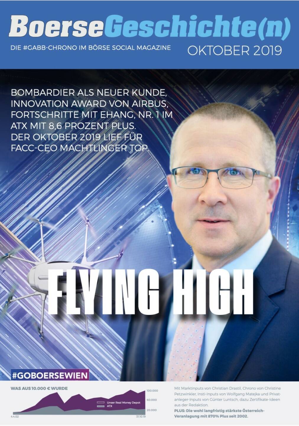 Börsegeschichte(n) Oktober 2019 - Flying High - FACC, Machtlinger