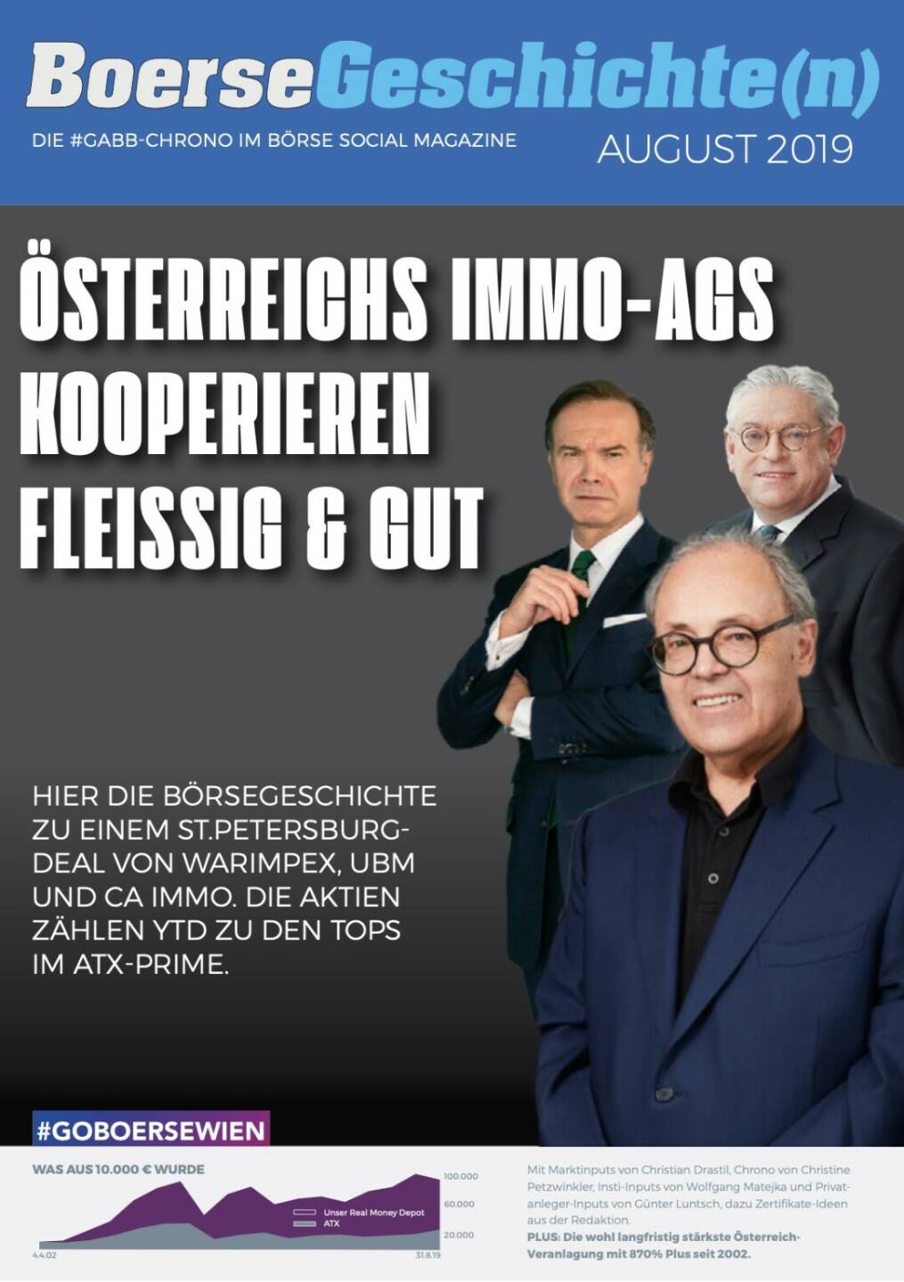 Börsegeschichte(n) August 2019 - Österreichs Immo-AGs kooperieren fleißig & gut