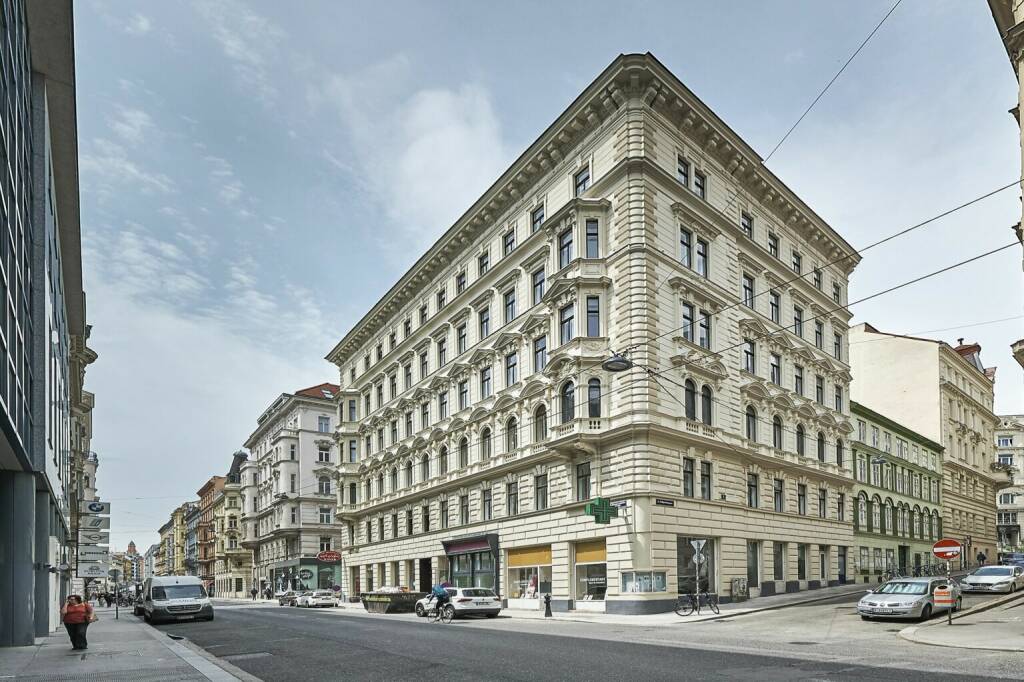 Crowdinvesting auf Rendity: Start des Projekts Gumpendorfer Straße 22, bei dem die Anleger in ein fast vollständig vermietetes Zinshaus investieren. Credit: JP Immobilien (04.08.2020) 