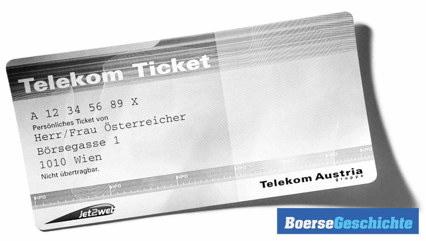 #boersegeschichte 2000: Das Telekom-Ticket, eine Idee von Scholdan im Zusammenhang mit dem Telekom-IPO