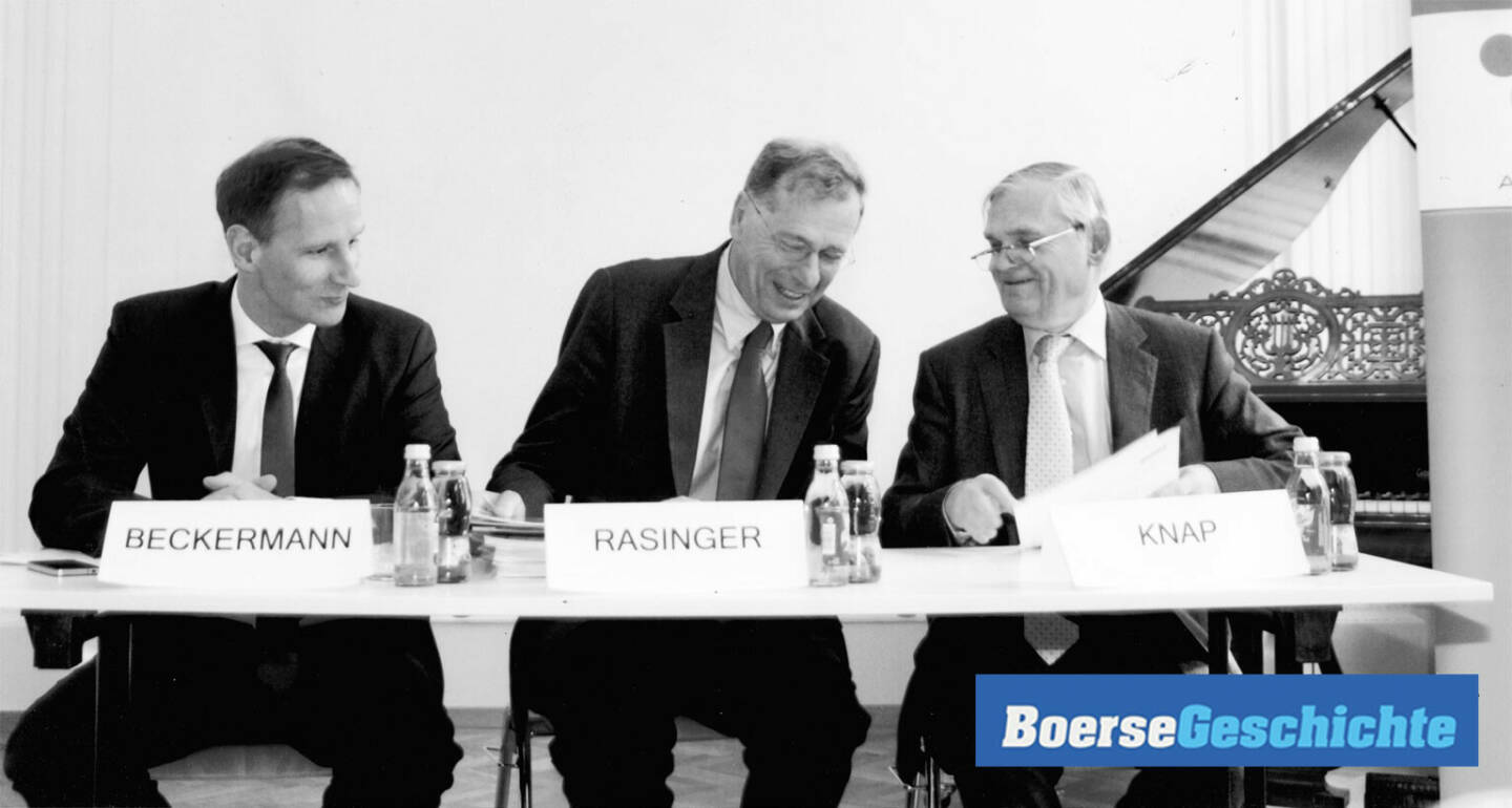 #boersegeschichte: Das IVA-Team Florian Beckermann (Vizepräsident), Wilhelm Rasinger (Präsident) und Michael Knap (Vorstandsmitglied) setzt sich u.a. dafür ein, dass Börsegeschichten nicht böse enden 