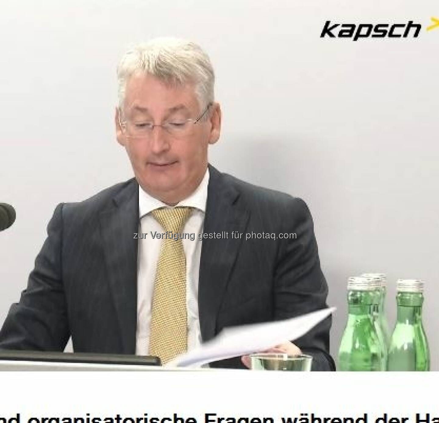 Franz Semmernegg, AR-Vorsitzender, HV der Kapsch TrafficCom AG, 9.9.2020