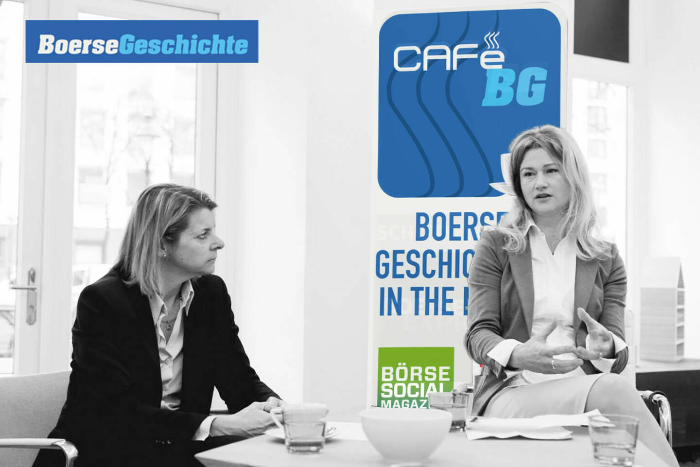 #boersegeschichte 2012: 2x Barbara aus den Vienna Twin Towers beim Roundtable: Barbara Potisk (RHI) und Barbara Braunöck (Wienerberger)