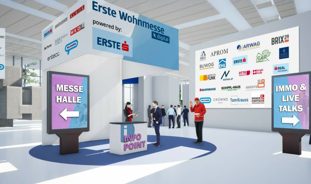 Am 5. September 2020 öffnete die Erste Wohnmesse .digital ihre Pforten für Besucher und Aussteller. Mit mehr als 20 Ausstellern, 20 Vorträgen und über 1.000 Wohnungen ging die Erste Wohnmesse .digital am 5. September online in die erste Runde. Credit: Enteco Concept GmbH (14.09.2020) 