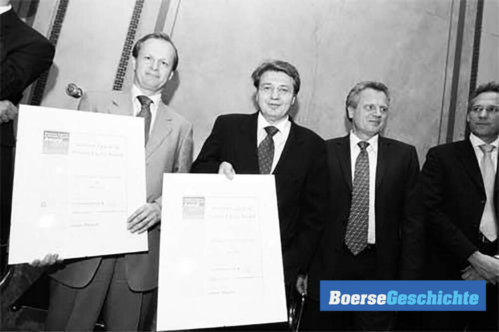 #boersegeschichte 2006: bene gewinnt den VC/PE-Award: Herbert Roth (GEP), Kurt Stiassny (UIAG), Frank Wiegmann (bene). Ende 2006 geht bene dann an die Wiener Börse (16.09.2020) 