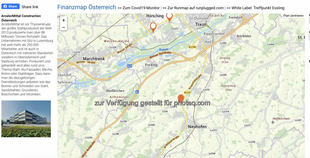 ArcelorMittal Construction Österreich auf http://www.boerse-social.com/finanzmap.  (17.09.2020) 