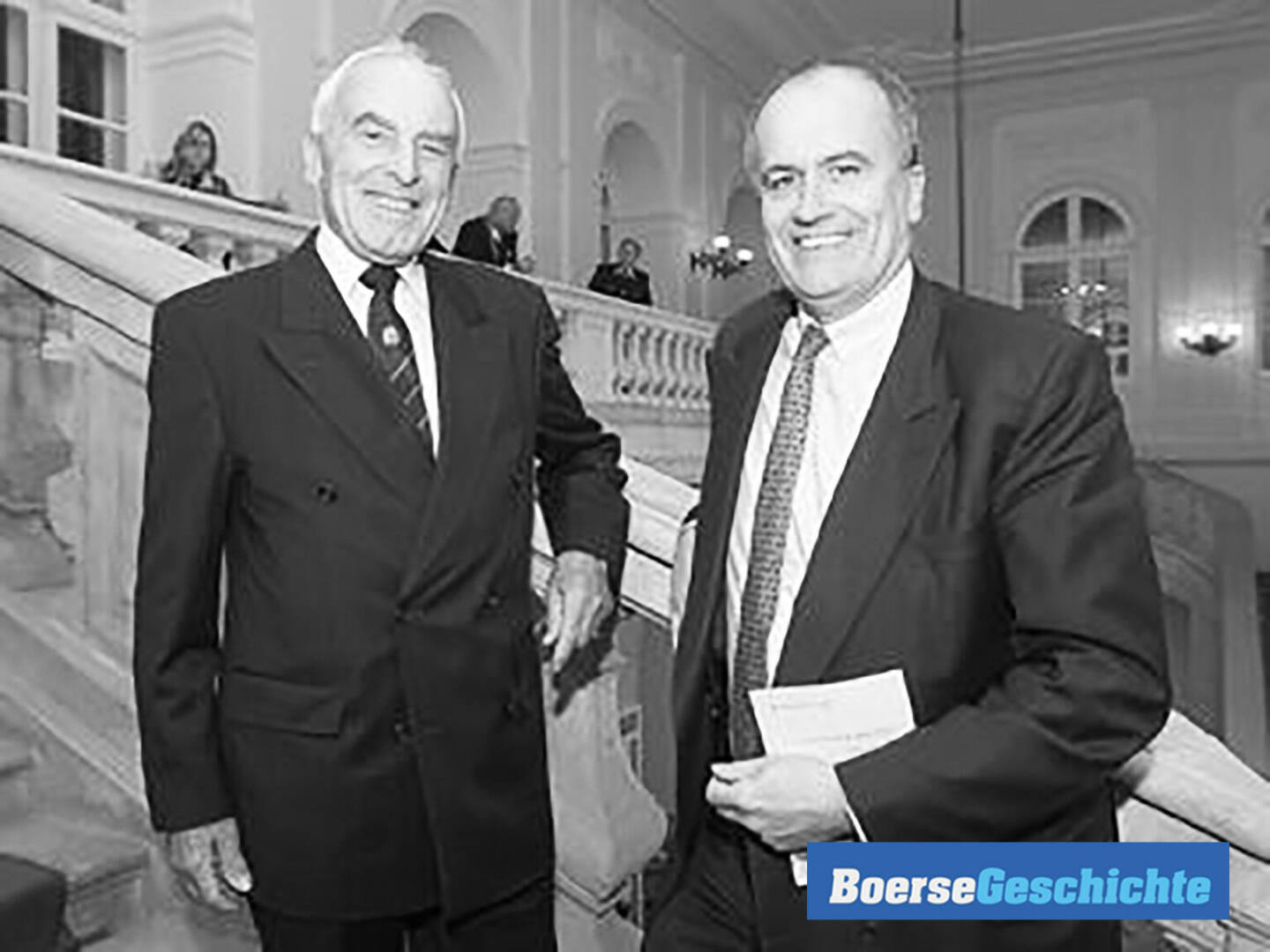 #boersegechichte 2003: WK-Vizepräsident Rene Alfons Haiden und RZB-Banker Karl Sevelda