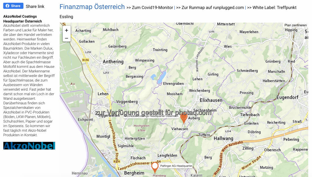 AkzoNobel Coatings Headquarter Österreich auf http://www.boerse-social.com/finanzmap (29.09.2020) 