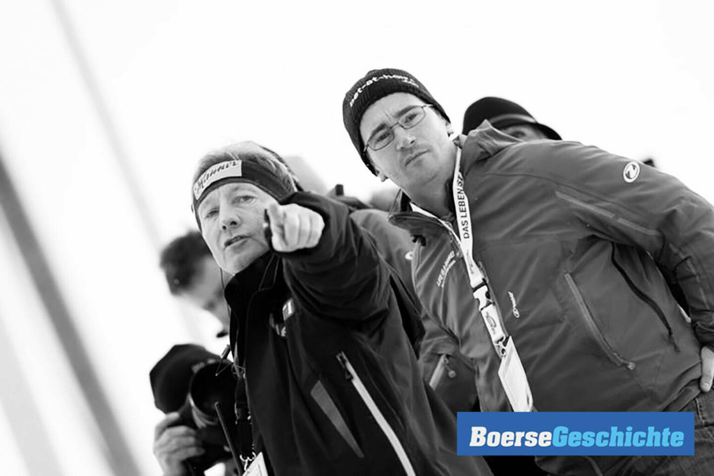 #boersegeschichte 2008: FIS-Renndirektor Walter Hofer mit Vierschanzentournee-Sponsor und bet-at-home.com-Vorstand Jochen Dickinger