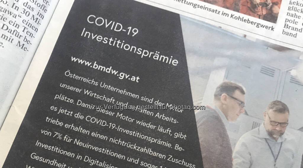 Investitionsprämie  (05.10.2020) 