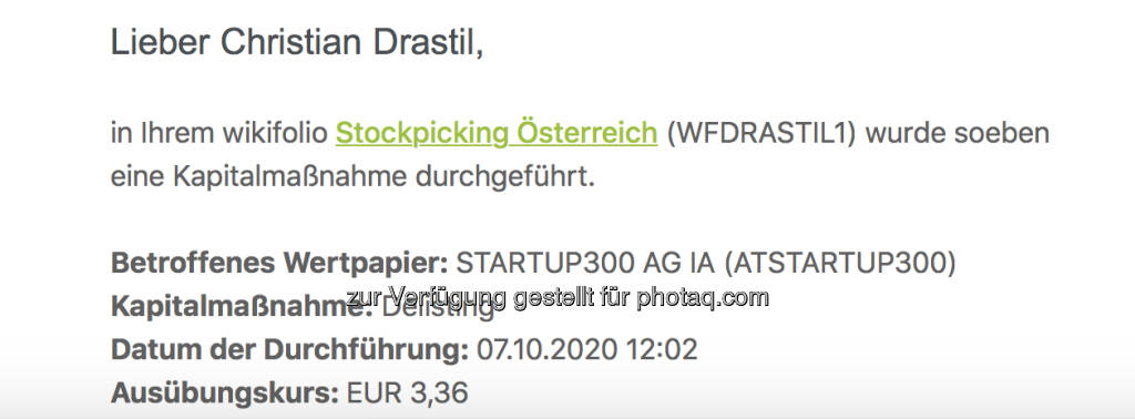 wikifolio mit Delisting von startup300 (08.10.2020) 