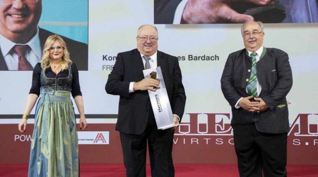 HERMES.Wirtschafts.Preis: Frequentis-Gründer Hannes Bardach ist „Entrepreneur des Jahres“, Credit: feelimage, © Aussendung (12.10.2020) 