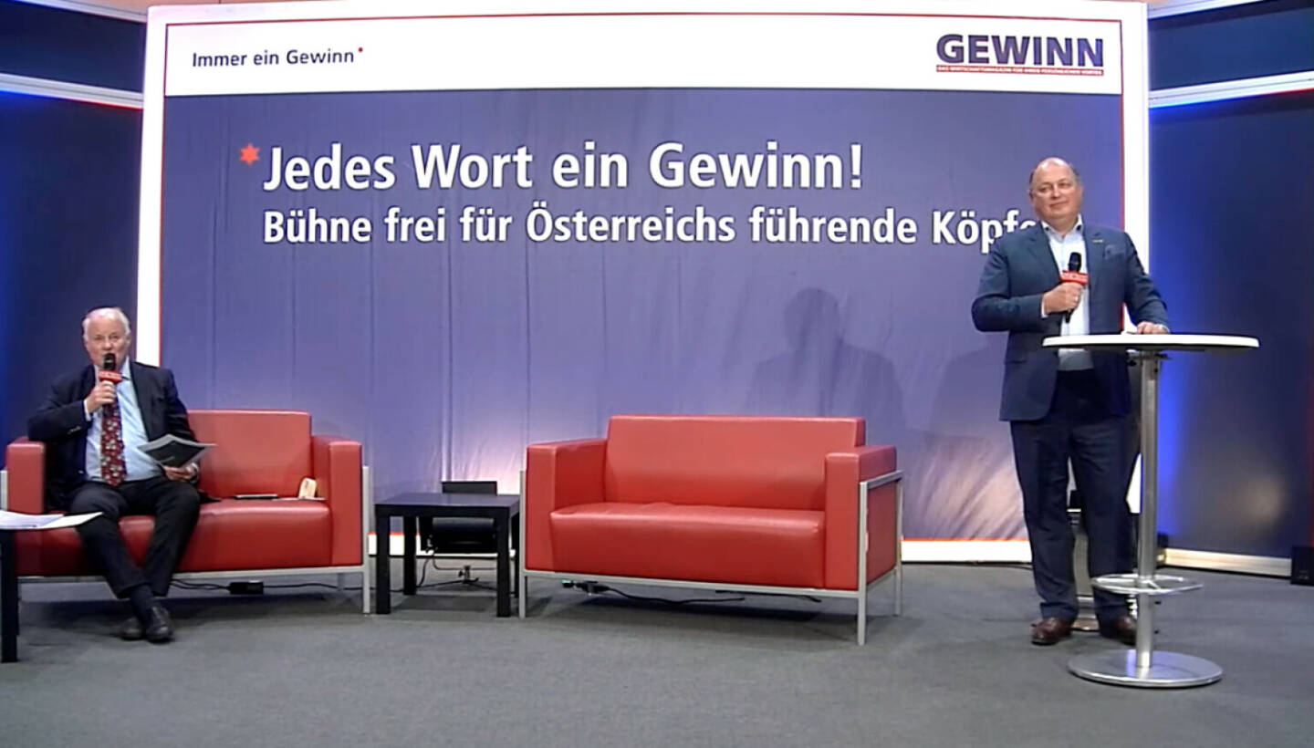 Gewinn-Herausgeber Georg Wailand, Palfinger-Chef Andreas Klauser