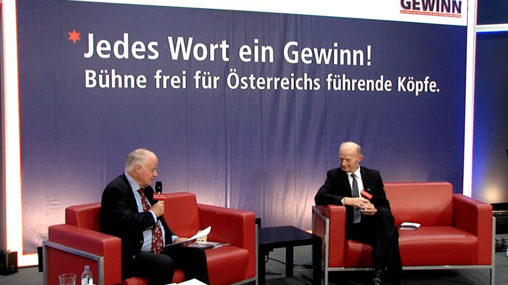Gewinn-Messe 2020: Gewinn-Herausgeber Georg Wailand und Oberbank-Vorstand Franz Gasselsberger (22.10.2020) 