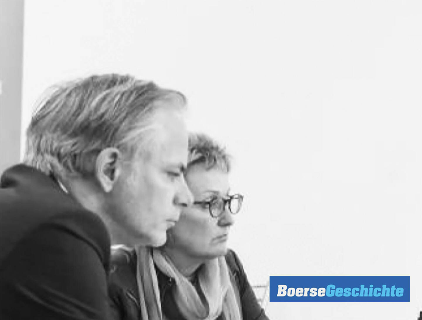 #boersegeschichte 2015: Mr. VÖNIX Reinhard Friesenbichler und Angelika Guldt (Lenzing) bei einem frühen Nachhaltigkeits-Roundtable