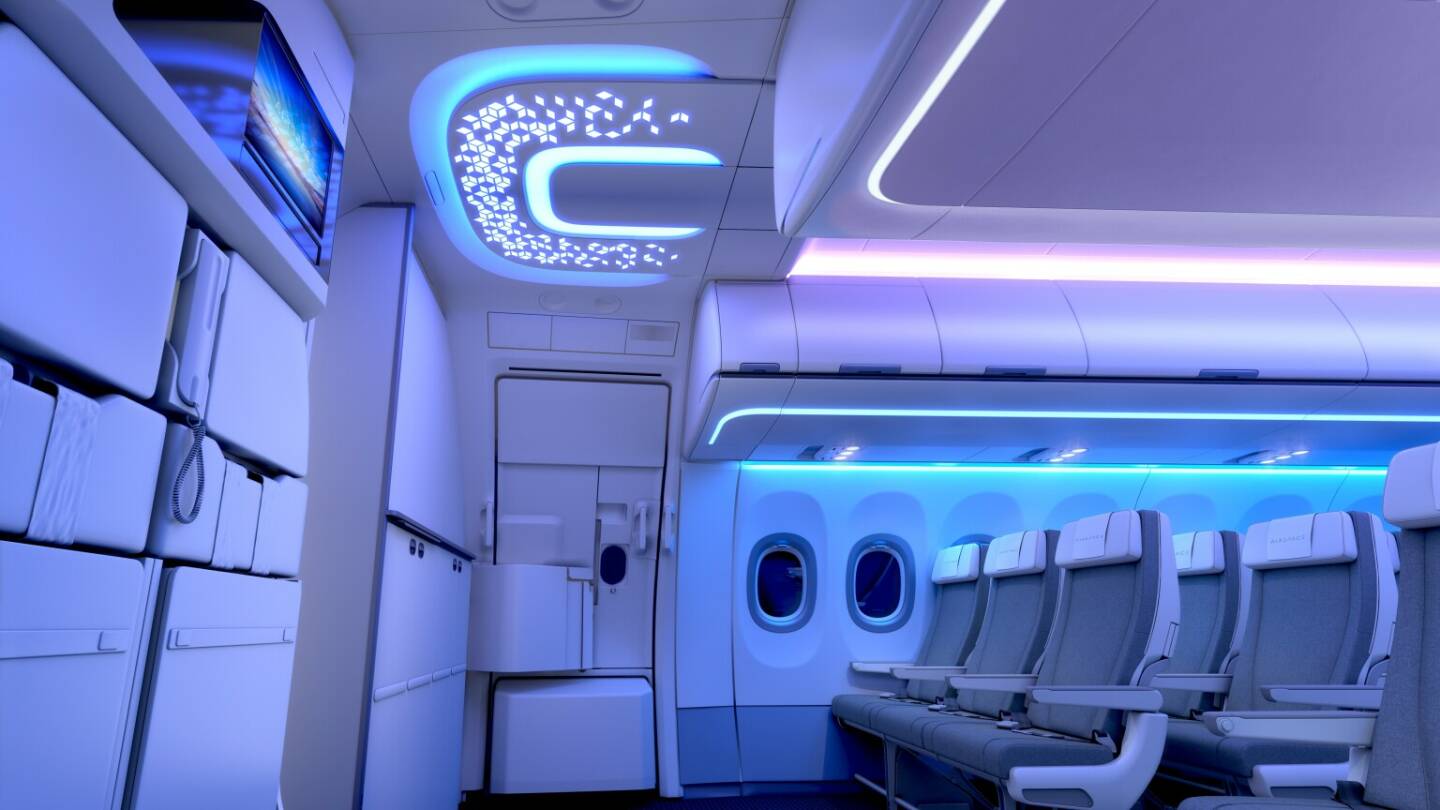 A320 Airspace Entrance Area - FACC als führender Technologiekonzerne der Aerospace-Industrie entwickelt und fertigt für die A320 Modelle von Airbus die Entrance Area mit innovativen Hero Lights. Jetzt erfolgte die Erstauslieferung. Credit: FACC
