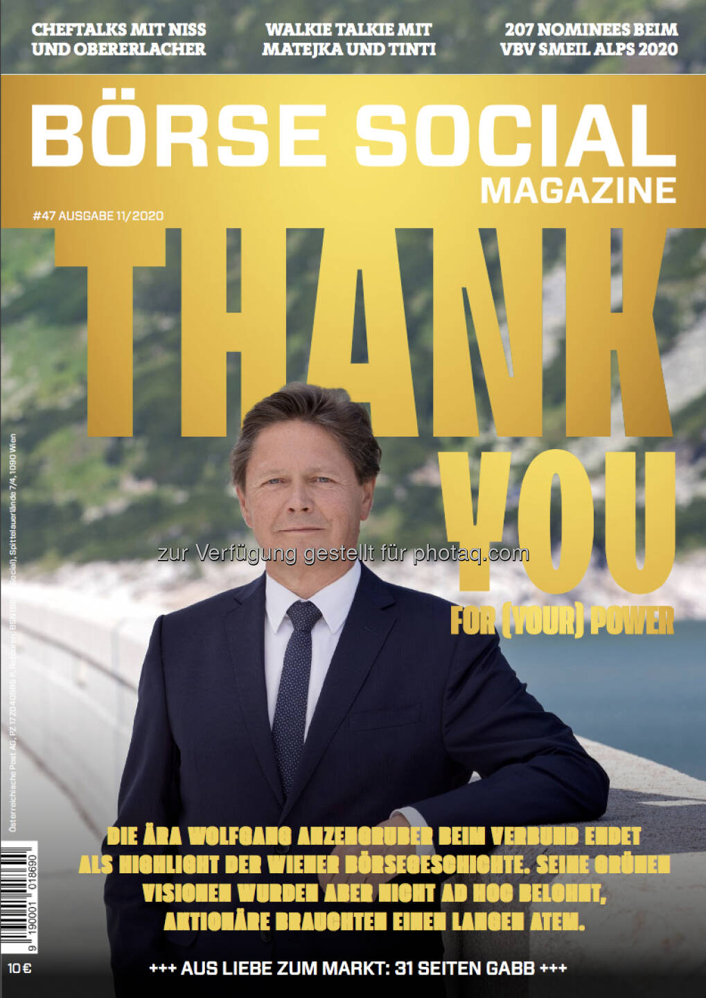 Wolfgang Anzengruber auf dem Cover der Ausgabe #47 des http://www.boerse-social.com/magazine