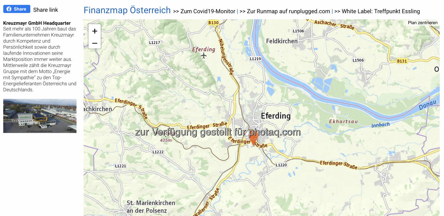 Kreuzmayr GmbH Headquarter auf http://www.boerse-social.com/finanzmap