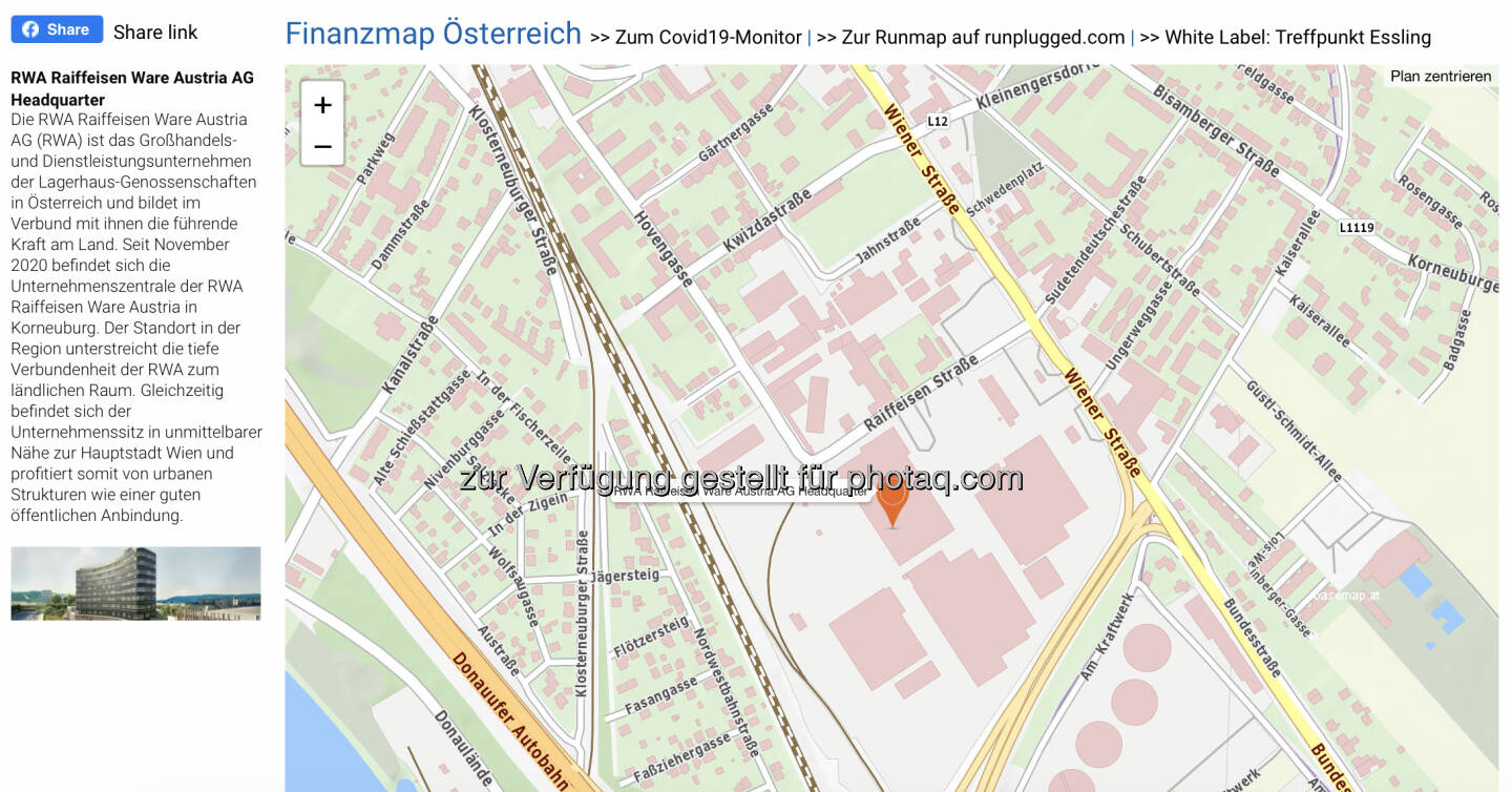 RWA Raiffeisen Ware Austria AG Headquarter http://www.boerse-social.com/finanzmap