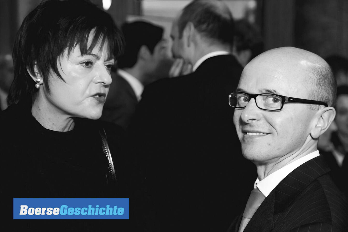 #boersegeschichte 2010: Elisabeth Hammerbacher (Unicredit) und Hans Fruhmann (Mensalia)