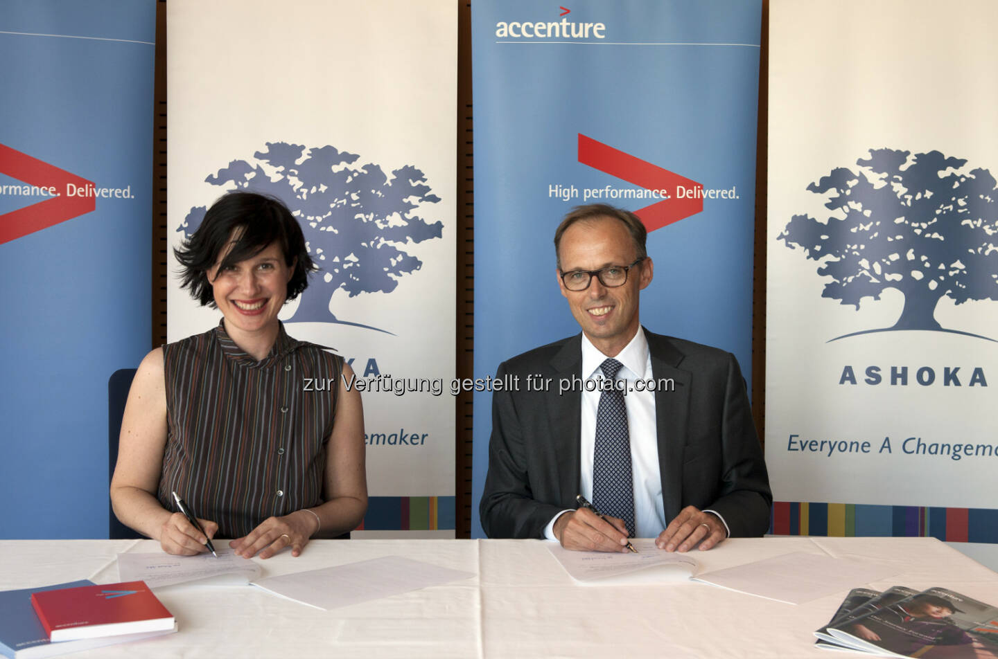 Marie Ringler (Ashoka), Klaus Malle (Accenture)