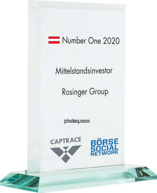 Number One Awards 2020 - Mittelstandsinvestor Rosinger Group, © photaq (05.02.2021) 