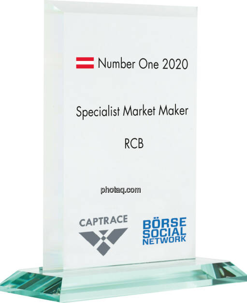 Number One Awards 2020 - Specialist Market Maker RCB, © photaq (05.02.2021) 