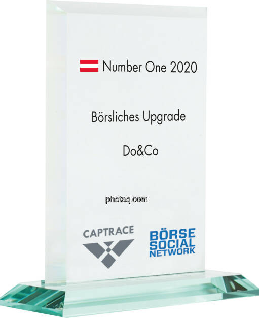 Number One Awards 2020 - Börsliches Upgrade Do&Co, © photaq (05.02.2021) 